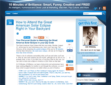 Tablet Screenshot of 10minutesofbrilliance.com